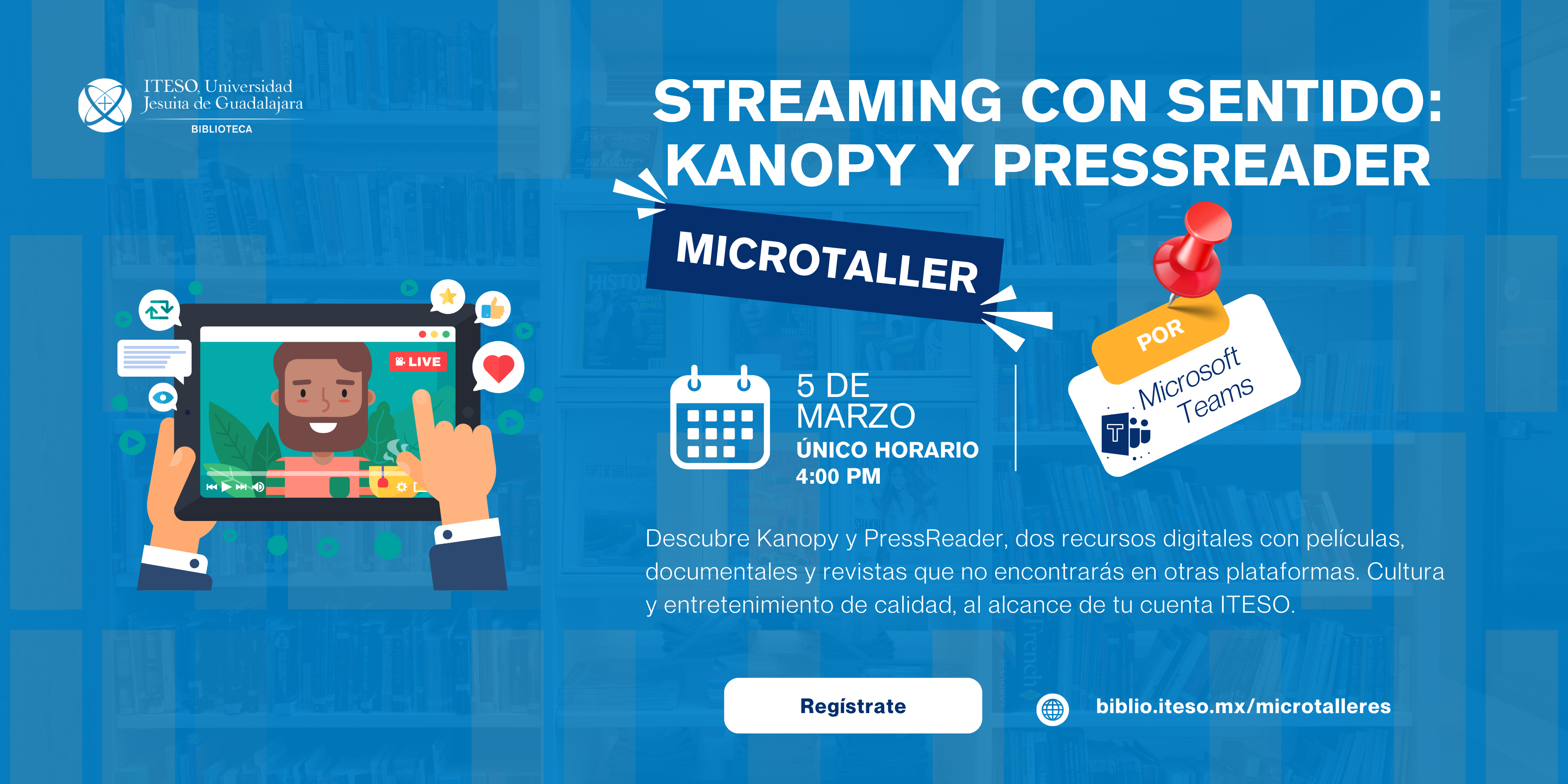 Streaming con sentido: Kanopy y Pressreader