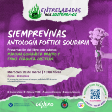 Presentación del libro Siemprevivas, antología poética solidaria. - 20 de marzo, 13:00 - 15:00