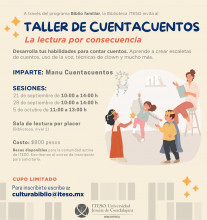 Taller de cuentacuentos: La lectura por consecuencia