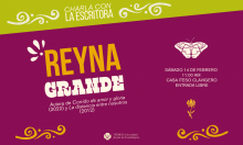 Charla con Reyna Grande 14 de febrero Casa ITESO Clavigero